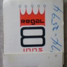 Vintage Matchbook Regal 8 Inns Flagstaff Arizona Matches