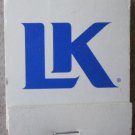 Vintage Matchbook LK Family Restaurant Motel White Ohio Matches