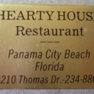 Vintage Matchbook Hearty House Restaurant Panama City Beach Florida Matches Matchbox