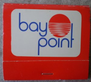 Vintage Matchbook Bay Point Bayfront Residential Resort Panama City Florida Matches