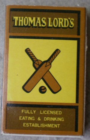 Vintage Matchbook Thomas Lord Restaurant Universal City San Francisco Matches Matchbox