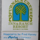 Vintage Matchbook Furnace Creek Inn Ranch Resort Death Valley California Matches