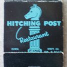 Vintage Matchbook Hitching Post Restaurant Blue Hwy 66 Missouri Matches