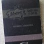Vintage Matchbook Moses Motor Hotel Monroe Louisiana Matches