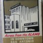 Vintage Matchbook Crockett Hotel Motor Inn San Antonio Texas Matches