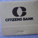 Vintage Matchbook Citizens Bank Temple Texas Matches