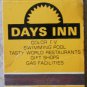 Vintage Matchbook Days Inn Dallas Fort Worth Texas Matches