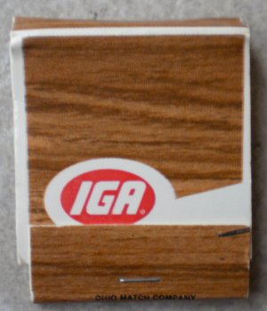 Vintage Matchbook IGA Matches