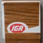 Vintage Matchbook IGA Matches