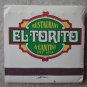 Vintage Matchbook El Torito Restaurant Cantina Matches
