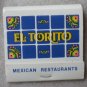 Vintage Matchbook El Torito Mexican Restaurant Matches