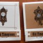 Vintage Matchbook Old Timepieces Clocks Lot 2 Matches