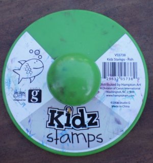 Kidz Stamps Fish Rubber Stamp 2008 Studio G