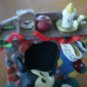 Disney Figurine Midwest of Cannon Falls Mickey Mouse Fireplace Santa Cookies