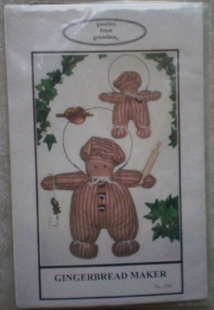 Gingerbread Maker Pattern 154J Goodies from Grandma 1994 Joan Olson