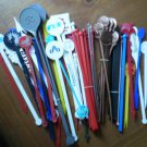 Vintage Swizzle Stick Forks Stirrers Lot 50+ Hotel Las Vegas TWA Cruise Blank