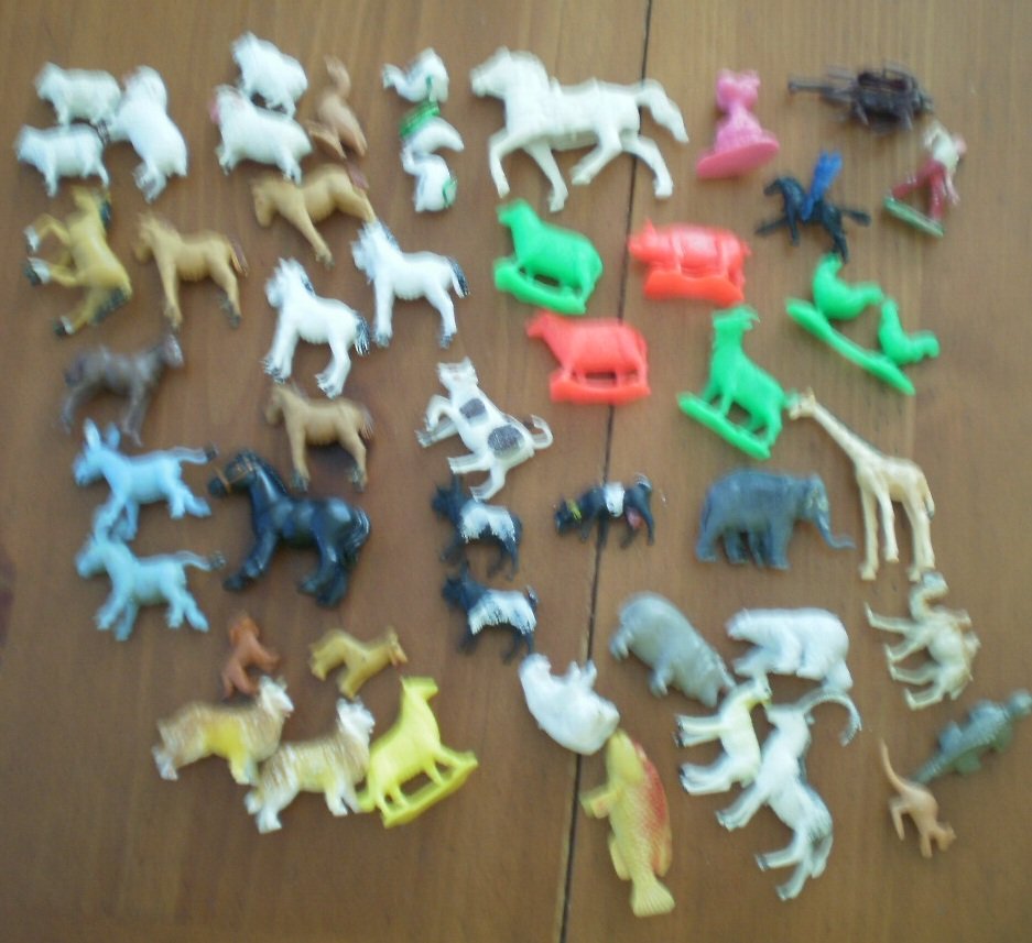 miniature plastic animals