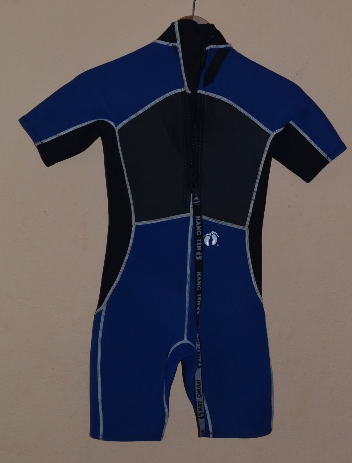 Hang Ten Wetsuit Child Medium M Black Blue Neoprene Nylon Surf Wet Suit