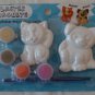 Colorbok Plaster Magents Pets 61839 To Paint Cat Dog Kitten Puppy