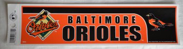 Baltimore Orioles Bumper Sticker SF Rico Industries MLB 2005 11x3