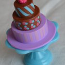 Tiered Cake for a Barbie 12" or Bratz Doll Miniature Footed Plate Plastic Tray