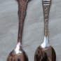 New Mexico Souvenir Spoons Lot 2 Silverplate Celest Holland Stainless Steel