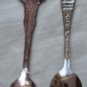 New Mexico Souvenir Spoons Lot 2 Silverplate Celest Holland Stainless Steel