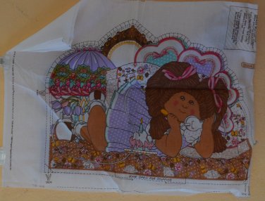 Cabbage Patch Kid Panel Fabric Pillow 1983 Heartline Appalachian Artworks