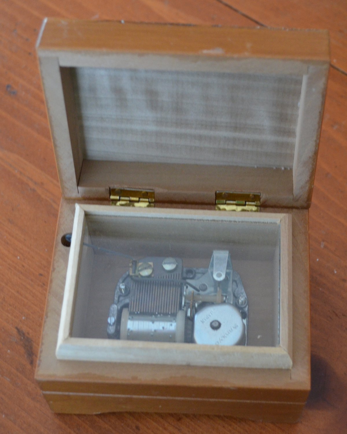 Sankyo Music Box Vintage Love Story Japan Wood Case L O V E Wooden Blocks