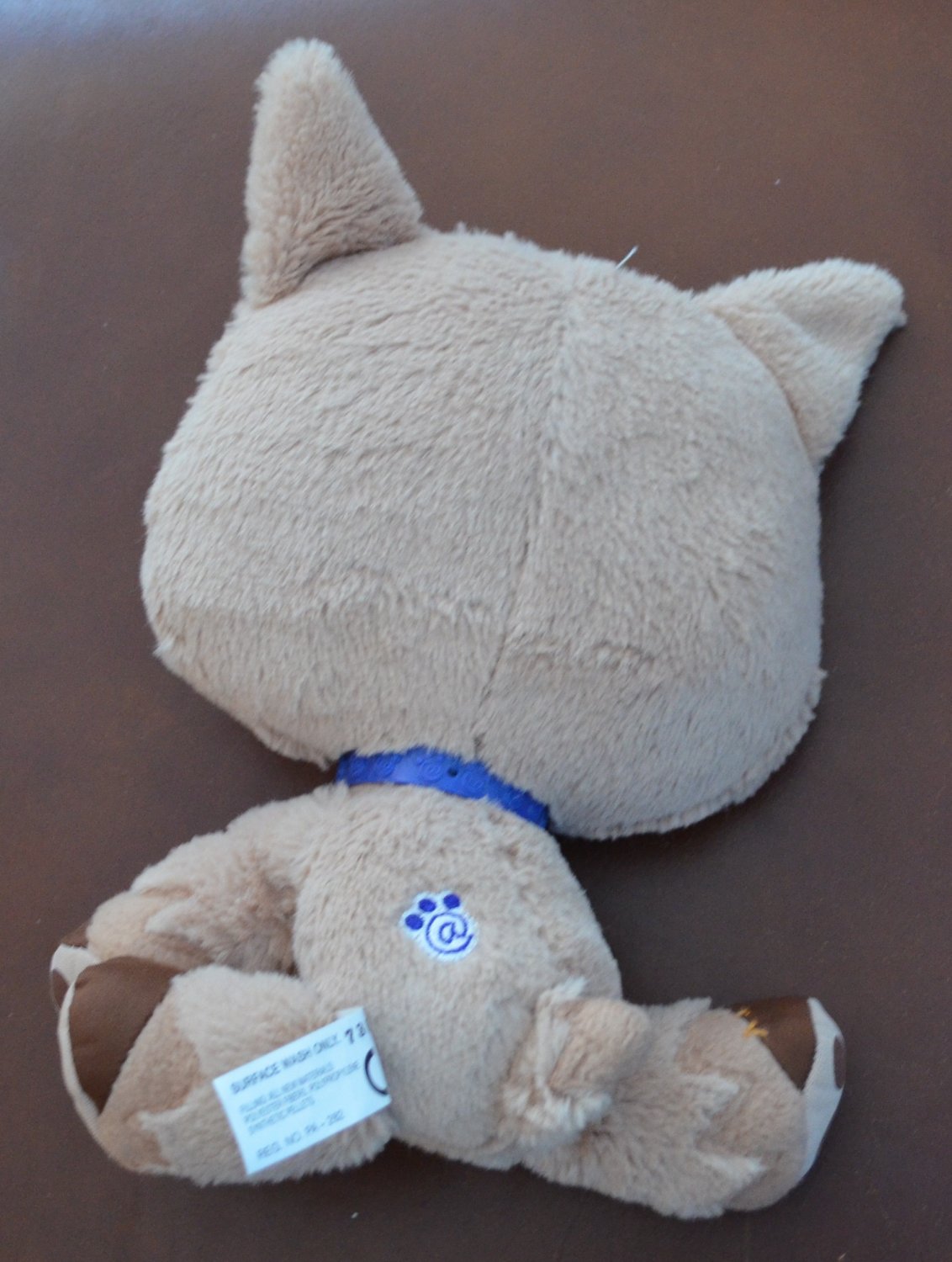 Littlest Pet Shop Plush Dog LPS 2007 Tan Puppy 9in VIP Hasbro Stuffed