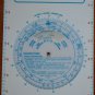 Chevron Flight Guide 1971 World Air Sectional Chart Plastic Vintage