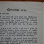 St David Church Christmas 1942 Schedule Program North Hollywood CA Vintage