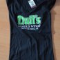 Duff Famous Wings Women's Vee Neck T-Shirt Black Orchard Park NY Hot Cap Sleeve