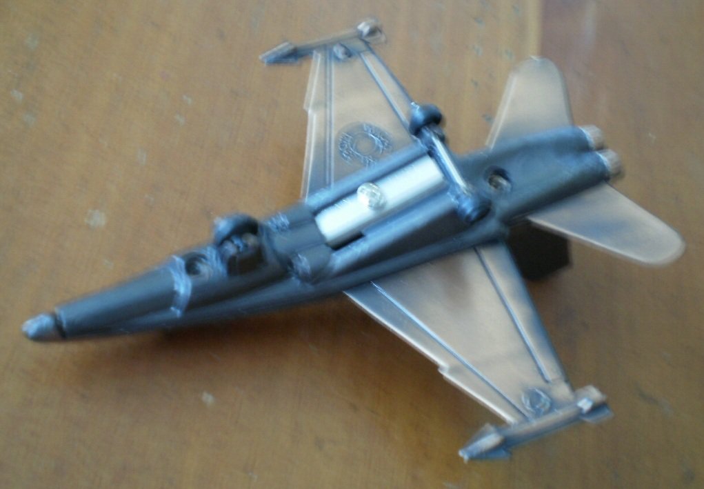Pencil Sharpener Airplane Fighter Jet Copper Color Metal