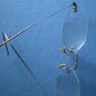 Vintage Bausch Lomb Wire Frame Eyeglasses B L Silver-Tone