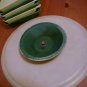 Vintage Chip Dip Server Wedges Lazy Susan 6 Green Edit item Reserve item