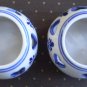 Delft EH Votive Candleholder Lot 2 Kobenhavn Blue White Heart