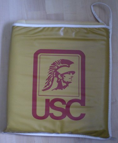 Vintage USC Stadium Seat Cushion Trojans Pillow