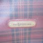 Ralph Lauren Brown Plaid Bag Polo Vintage Leather Trim Shoulder