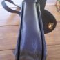 Vintage Bally Leather Bag Dark Brown Trapezoid Hard Purse