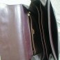 Vintage Bally Leather Bag Dark Brown Trapezoid Hard Purse