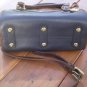 Dooney Bourke All Weather Leather Blue Satchel Vintage Bag