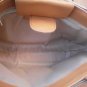 Berge Leather Tan Handbag Caramel Bag Animal Print Italy