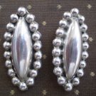 Clip Earrings TB-15K Sterling Silver Taxco Mexico Vintage