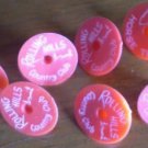 Red Rolling Hills County Club Golf Ball Marker Plastic Vintage