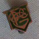 14K Gold Pin OCPG or PGOC Green Enamel Meyers & Co Vintage Lapel