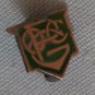 14K Gold Pin OCPG or PGOC Green Enamel Meyers & Co Vintage Lapel