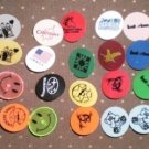 Golf Ball Markers Lot 27 1inch Plastic