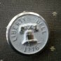 Liberty Bell 1776 Metal Button Self Shank Silver White 6/8in Lot 2