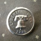 Liberty Bell 1776 Metal Button Self Shank Silver 6/8in  Lot 2